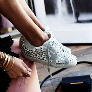 💌💞Golden Goose Studded Leather Sneakers 37